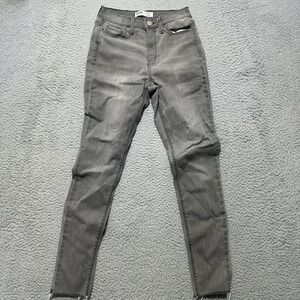 Mudd Jeans Juniors 7‎ Blue High Rise Skinny Jegging Stretch Denim Distressed
